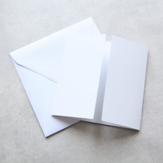 Otevírací základ přání s obálkou (K4, bílá)