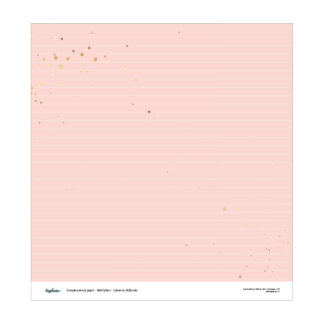 Scrapbookový papír (12x12) - Náš týden - Cákance (Růžová)