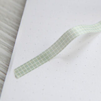 Washi páska - Mint mřížka